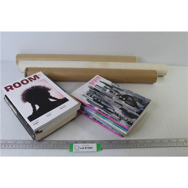 (3) Postal Tubes - Canadian Literary Journals Mostly New & Recent From 2023-2024 & Other Books
