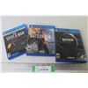 Image 1 : (3) PS4 Video Games - Mass Effect - Battlefield - Spiderman