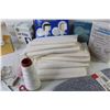 Image 7 : Dust Masks - Assorted Light Bulbs - Sewing Items - Boot Insoles - Cloths