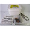 Image 1 : (8) Margarine Containers, Power Bar, Microwave Hanger, Bed Frame Wheels