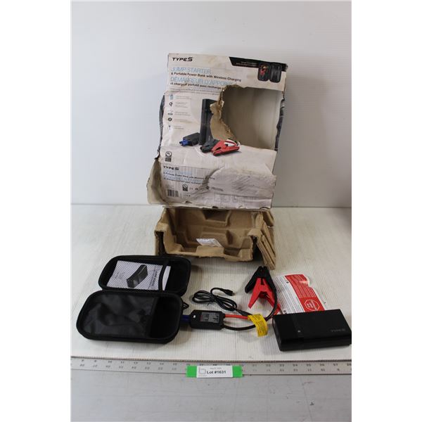 Type S Jump Starter And Portable Power Bank With Wireless Charging