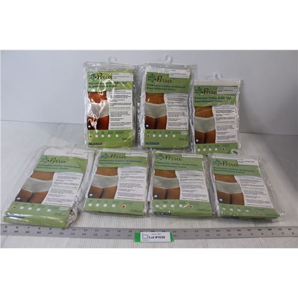 (7) Assorted Priva Protective Cotton Underwear