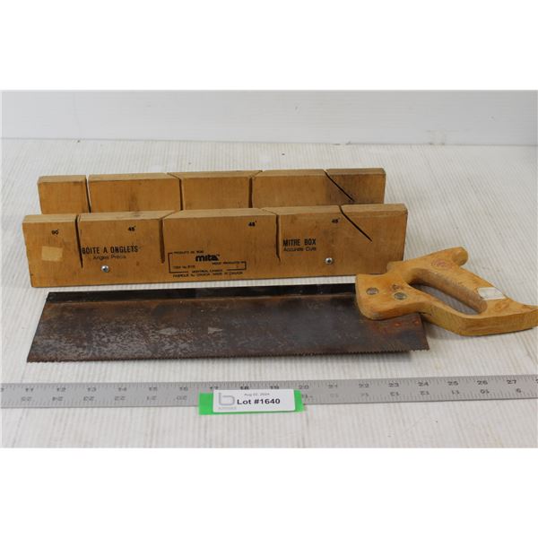 Mitre Box For Accurate Cuts, Hand Saw