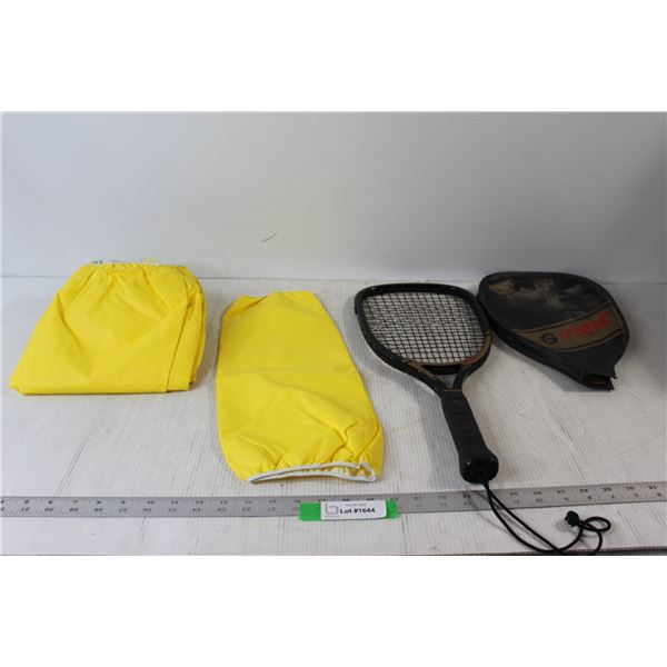 (23) Arm Sleeves For Kitchen Work Dishwashing, CRS G-Force Graphite Racket Ball Racket