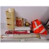Image 1 : (2) Under cabinet lights, kitchen items, crayons, safety vest and oven liners