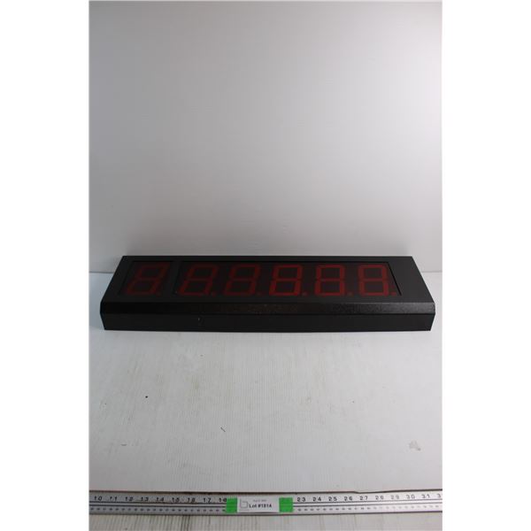 Wall Hanging Time Clock 30'' x 10''