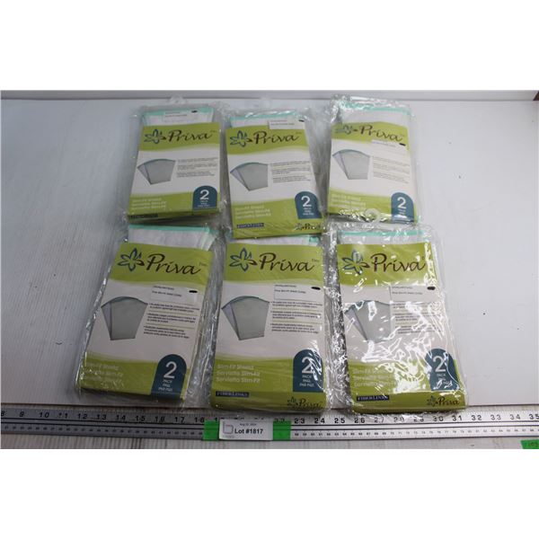 (6) Priva Slim Fit Shields - 2 per pack