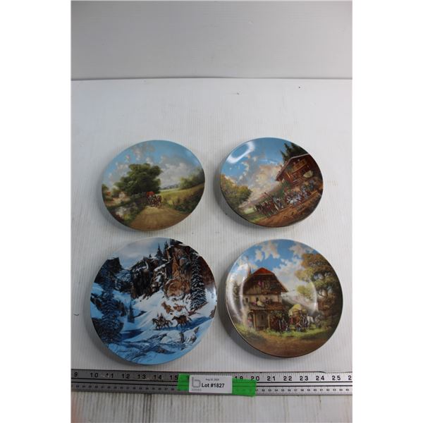 (4) Seltmann Weiden and W. J George Decorative Plates