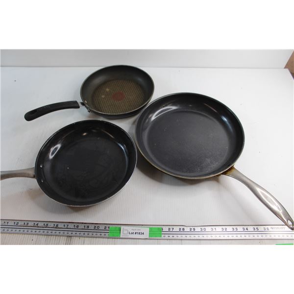 (3) Assorted Frying Pans