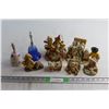 Image 1 : (2) Bells and (7) Assorted Ceramic Bear Decorations