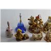 Image 3 : (2) Bells and (7) Assorted Ceramic Bear Decorations