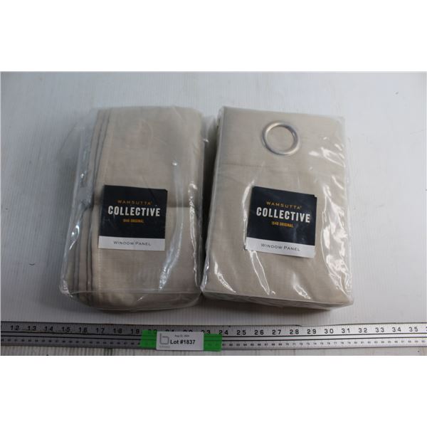 (2) Wamsutta Window Panels