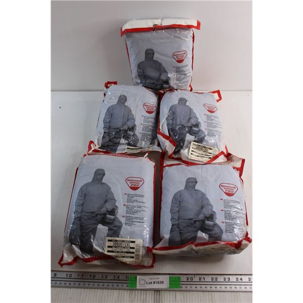 (5) Honeywell Chemical & Dust Resistant Suits - Size XL