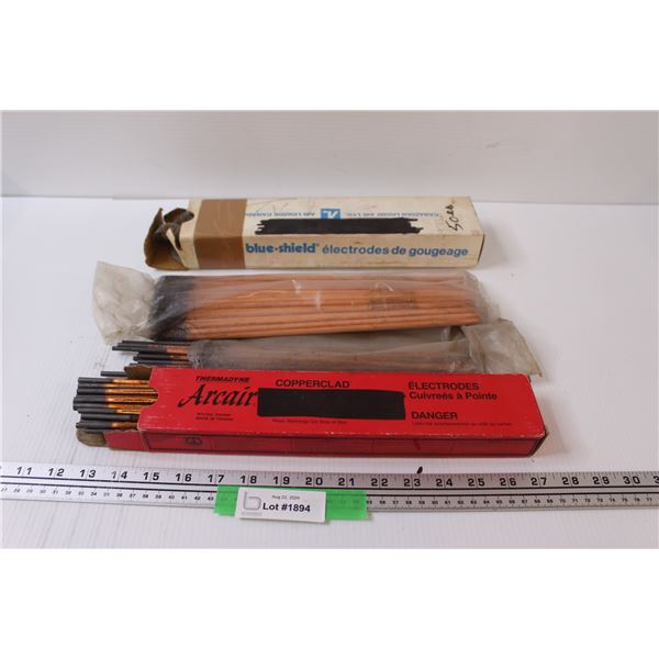 (4) Packages of Arcair Copperclad Welding Rods