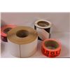 Image 4 : (10) Packing Tape Warning Labels & Regular Shipping Label Rolls