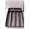 Image 6 : (7) Stainless Steel Steak Knives, (8) WM Rogers Butter Knives, Cutlery Organizer, Sugar Shaker, Peel