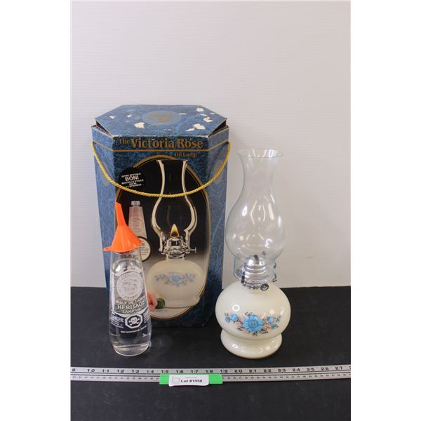 The Victoria Oil Lamp in Box - 14" x 5"