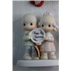 Image 2 : (3) Cherished Teddies and Precious Moments Figurines