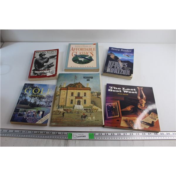 (6) Assorted Books - The Golf, WW2 and The Pilot's Guide