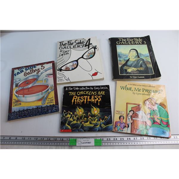 (5) Assorted Books - The Far Side, The Chickens are Restless and What? Me Pregnant