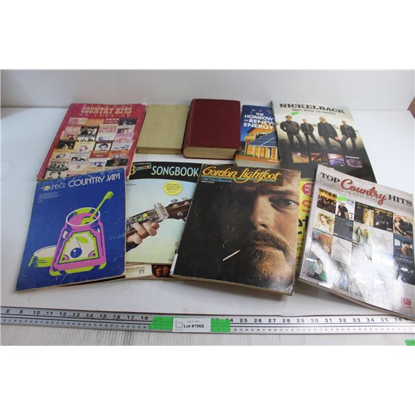 (10+) Assorted Books - Songbook, Country Hits and Nickelback