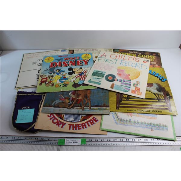 (9) Assorted Vinyl Records and Assorted Kids Records