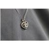 Image 3 : 925 Silver Necklace with Crystal - Authenticity Not Guaranteed