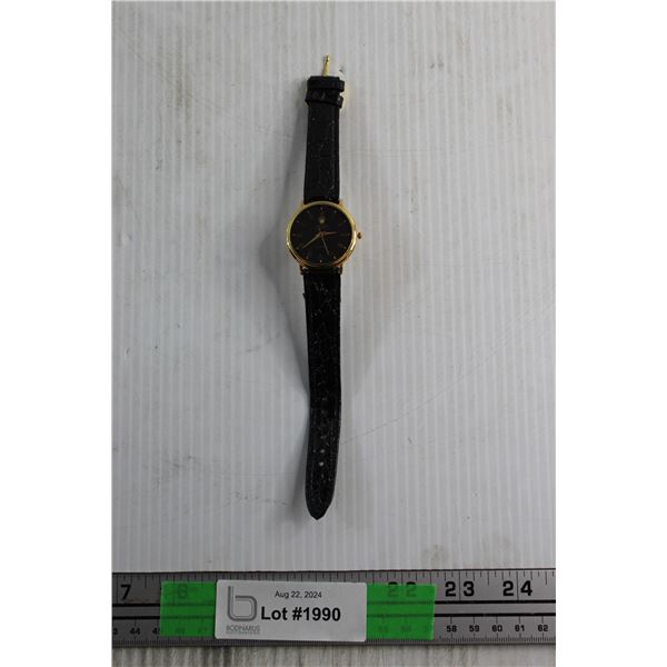 REPLICA Rolex Quartz Watch with Leather Band
