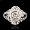 Image 1 : 1.21 ctw CENTER Diamond Platinum Ring (2.29 ctw Diamonds)