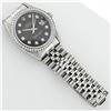 Image 7 : Rolex Mens Stainless Steel Black Diamond 36MM Datejust Wristwatch