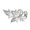 Image 3 : Vintage Platinum 1.98 ctw Baguette Marquise Old Cut Diamond Spray Flame Pin Broo