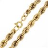 Image 5 : Unisex 18K Yellow Gold Long 28" 4.9mm Wide Polished Rope Chain Necklace 21g