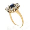 Image 9 : Antique Victorian 14k Gold 2.40 ctw AGL Burma No Heat Sapphire & Diamond Halo Ri