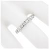 Image 3 : NEW 14k White Gold 1.03 ctw Round Prong Set Diamond Classic Wedding Band Ring