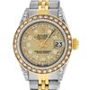 Image 1 : Rolex Ladies Quickset Two Tone Champagne Diamond Lugs Datejust Wristwatch