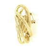 Image 5 : 14k Yellow Gold Polished Tube Interlocking Infinity Knot Large Circle Pin Brooch