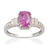 Image 1 : 2.31 ctw Pink Sapphire and 0.46 ctw Diamond 14K White Gold Ring