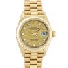 Image 2 : Rolex Ladies 18K Yellow Gold Champagne Diamond Dial President Wristwatch