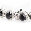 Image 3 : 30.67 ctw Fancy Black Diamond and 4.34 ctw Diamond 14K White Gold Bracelet