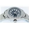 Image 3 : Rolex Ladies Quickset Sapphire Stainless Steel Black Diamond Lugs Datejust Wrist