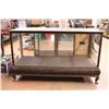 Image 1 : * Antique 1/4 Cut Oak General Store Display Case - Beveled Glass, Lions Paw Feet - No Brackets or Sh