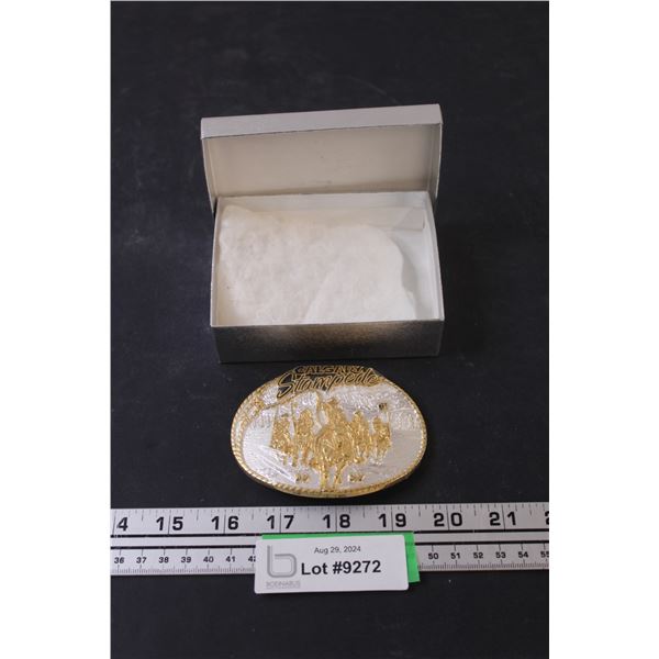 Calgary Stampede 1997 Belt Buckle in Case