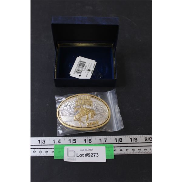 Calgary Stampede 1999 Belt Buckle in Case