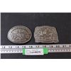 Image 1 : (2) Hesston Nationals Rodeo 1984 & 1985 Belt Buckle