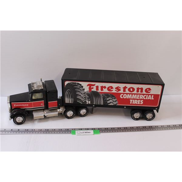 Nylint Freightliner Firestone Semi & Trailer Model (Semi Passenger Light has Been Glued)