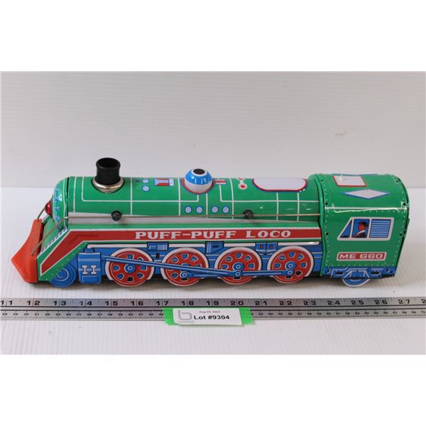 Puff Puff Battery Operated Tin Train Toy