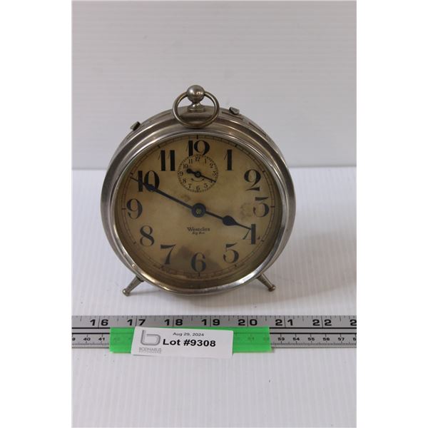 Westclox Alarm Clock - 6" Tall- Works