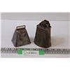 Image 1 : (2) Cow Bells - 4" & 3" Tall