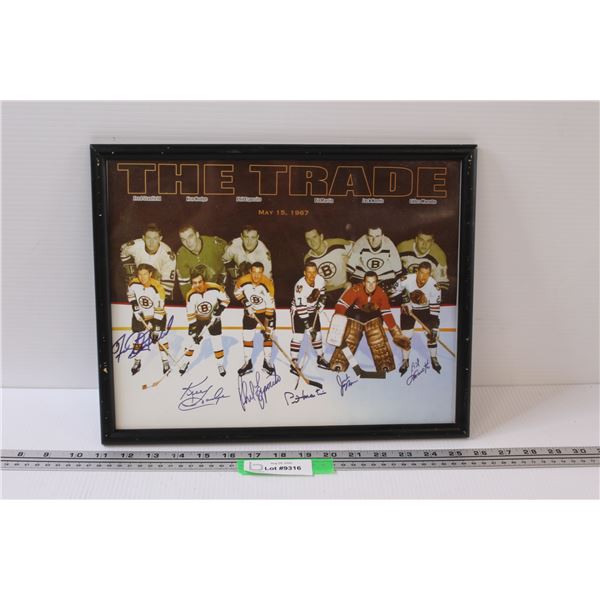 Boston Bruins 1967 Hockey Picture in Frame - 15" x 12"