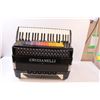 Image 1 : Crucianelli Accordion in Carrying Case - Works, No Foot Pedal